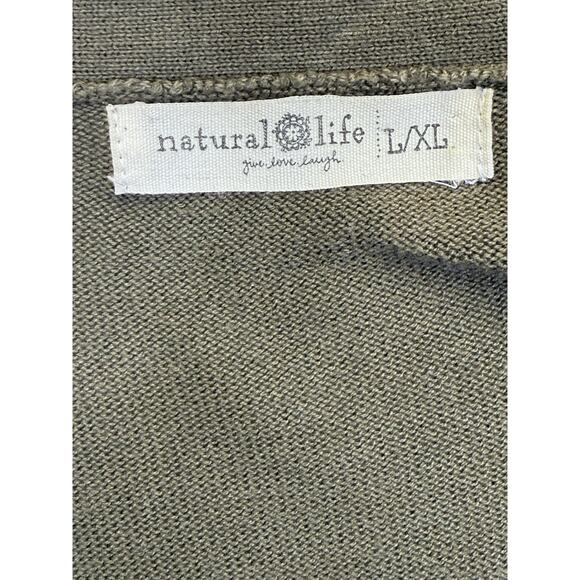 Natural Life Cardigan Sweater Women’s L/XL Daisy Flower Graphic Oversized Cotton - Picture 4 of 8